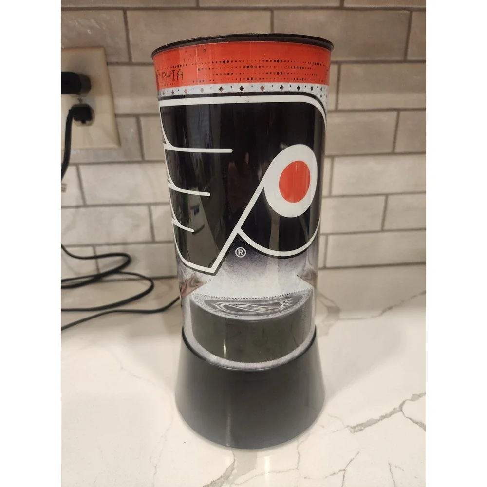 NHL Philadelphia Flyers Revolving Spinning Light Motion Lamp Wincraft Table Lamp